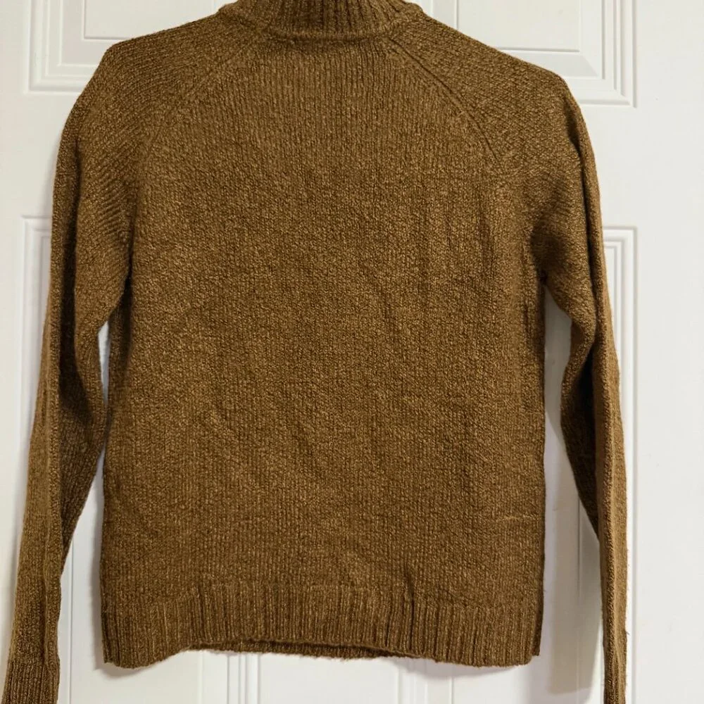 Debbie Morgan Pullover Sweater Brown SZ Small Chic Fall Forrest Cinammon Bohemia
